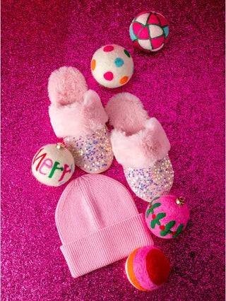 Fiesta Pink Slippers