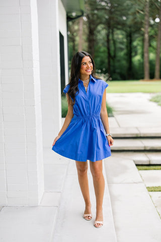 Cobalt Crush Mini Dress - Instyle Boutique