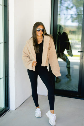 By The Fire Taupe Jacket - Instyle Boutique
