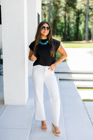 The After Hours Cap Sleeve Top - Instyle Boutique