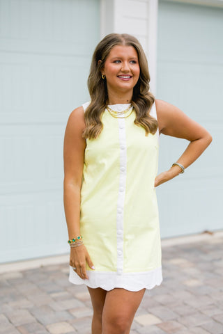 Make It Known Yellow Mini Dress - Instyle Boutique