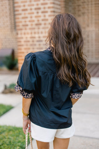 The Wild Ruffle V-Neck Top - Instyle Boutique