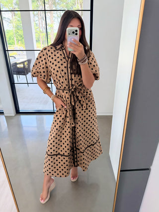 Biscotti Dot Shirtdress - Instyle Boutique