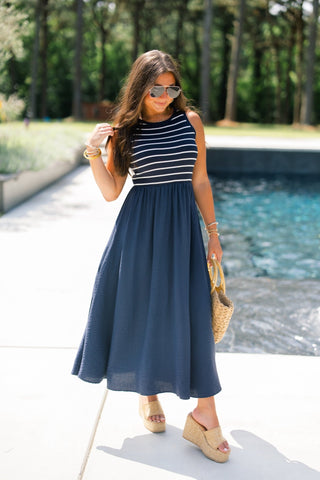 Sailor's Sweetheart Maxi Dress - Instyle Boutique