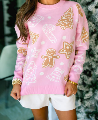 Perfect Pink Holiday Sweater - Instyle Boutique