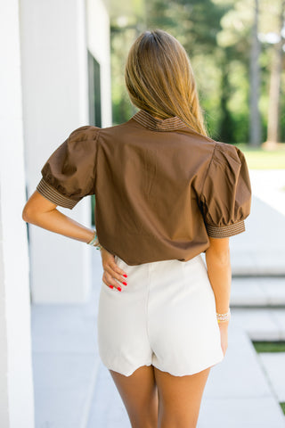 Better Than Ever Brown Top