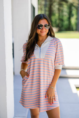 Sophie Striped Puff Sleeve Dress - Instyle Boutique