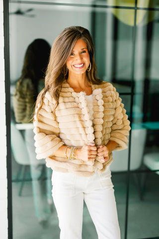 Fancy Darling Taupe Fur Coat