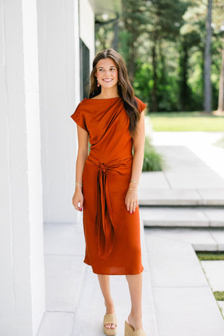 Ember Glow Asymmetrical Dress - Instyle Boutique