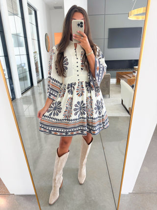 Endless Daydreaming Geo Printed Dress