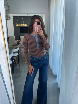 Cinnamon Snow Washed Top