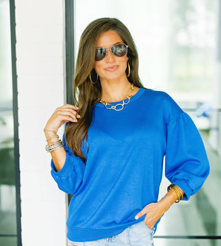 Avery Royal Blue Top