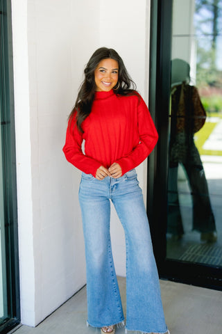 Ready To Celebrate Red Sweater - Instyle Boutique