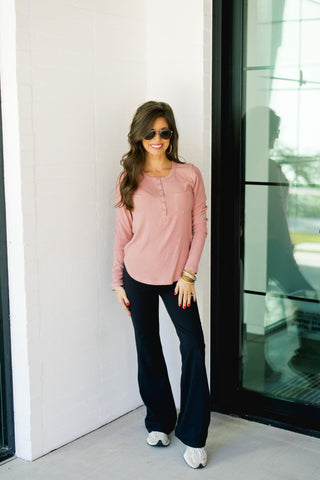 Barely Brushed Blush Knit Top - Instyle Boutique