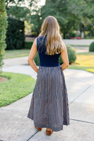 The Monaco Midi Navy Dress - Instyle Boutique