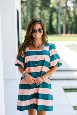 Park Avenue Striped Dress - Instyle Boutique
