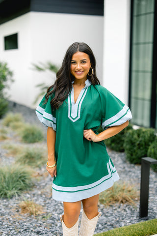 Picnic Weather Green Dress