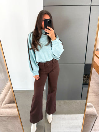 Listen Up Light Blue Sweater