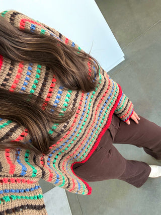 For Good Reason Mocha Knitted Sweater
