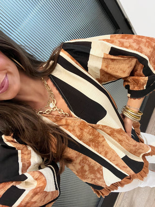 Desert Daydream Striped Top - Instyle Boutique