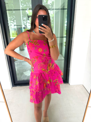 Tropicana Ruffle Mini Dress