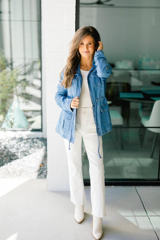 Leaving Tomorrow Lightweight Denim Jacket - Instyle Boutique