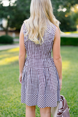 Chocolate Check Dress