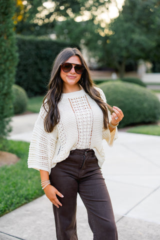 Sassy Shimmer Knit Sweater