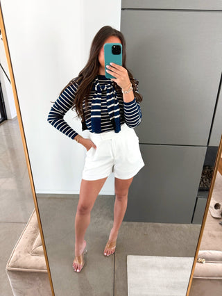 Effortless Chic Striped Sweater - Instyle Boutique