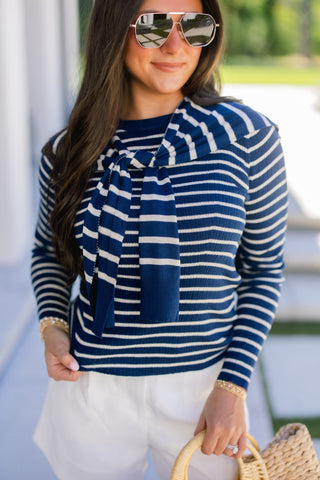 Effortless Chic Striped Sweater - Instyle Boutique