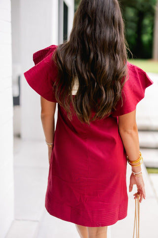 Better Than Ever Burgundy Dress - Instyle Boutique