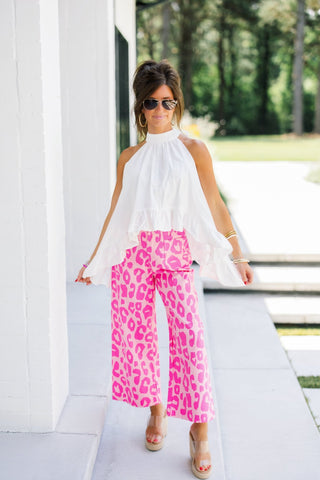 Pink Leopard Pants