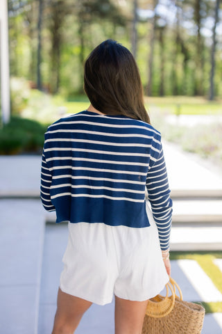 Effortless Chic Striped Sweater - Instyle Boutique