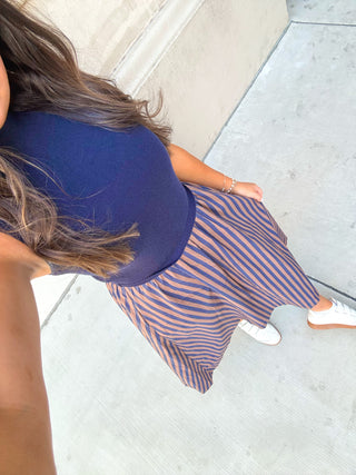 The Monaco Midi Navy Dress