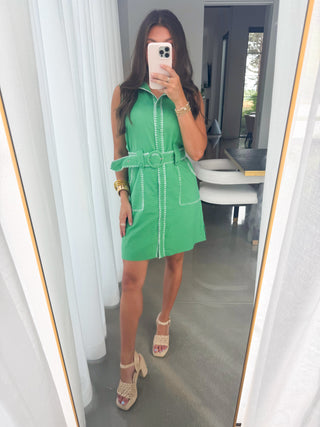 Take Another Look Green Dress