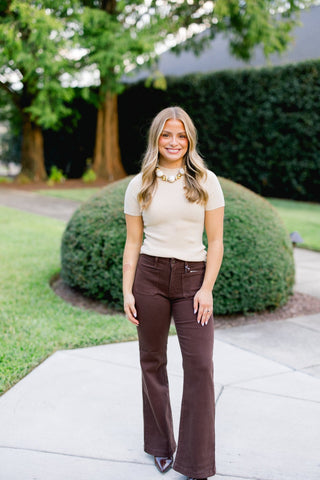 Barely There Beige Sweater Top - Instyle Boutique
