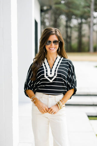 Say You Love Me Striped Top - Instyle Boutique