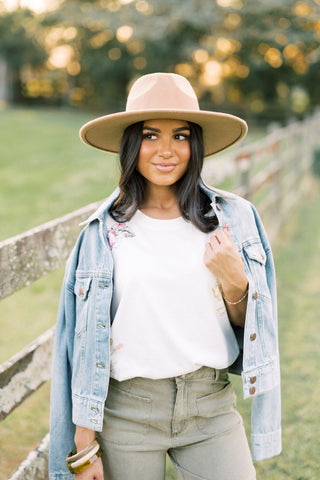 Aspen Cropped Denim Jacket