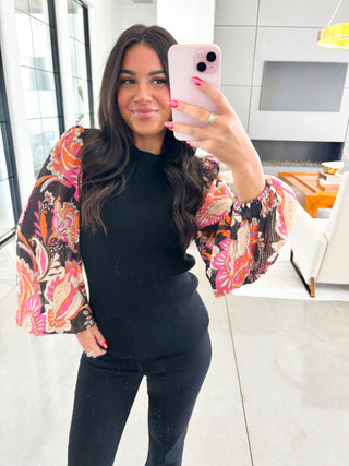 Bold Moves Statement Sleeve Top