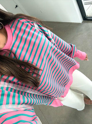 Easy Going Striped Pullover Top