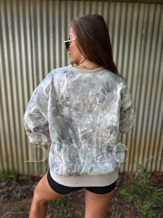 BIRDIE PREORDER Soft Spun Crewneck in Iced Out Camo - Instyle Boutique