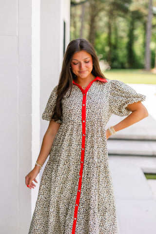 Wild Rouge Dress - Instyle Boutique