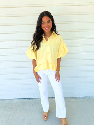 Always A Favorite Yellow Top - Instyle Boutique