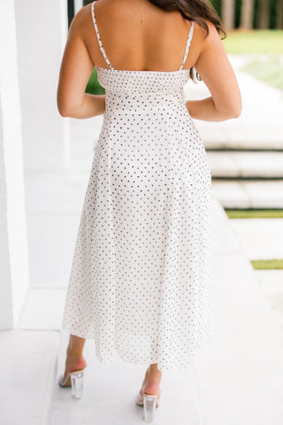 Dot My Heart Midi Dress - Instyle Boutique