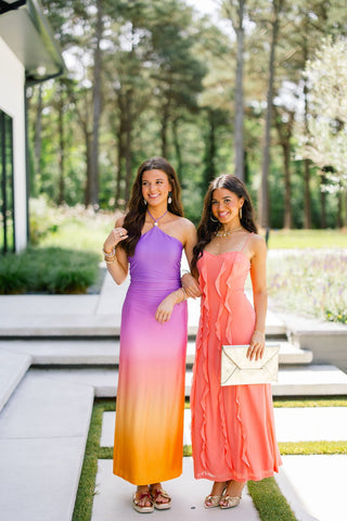 Sunset Mirage Halter Maxi Dress - Instyle Boutique