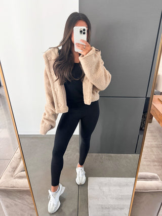 By The Fire Taupe Jacket - Instyle Boutique