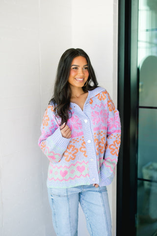 Brighter Days Oversized Button Down Sweater - Instyle Boutique