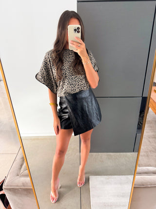 Almost There Animal Print Top