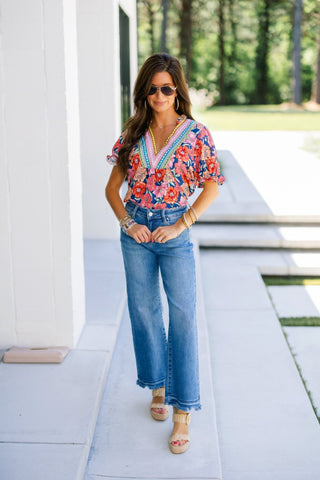 Summer Fun Floral Top - Instyle Boutique