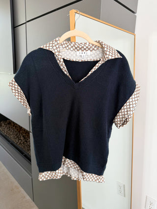 Next Level Navy Sweater Top